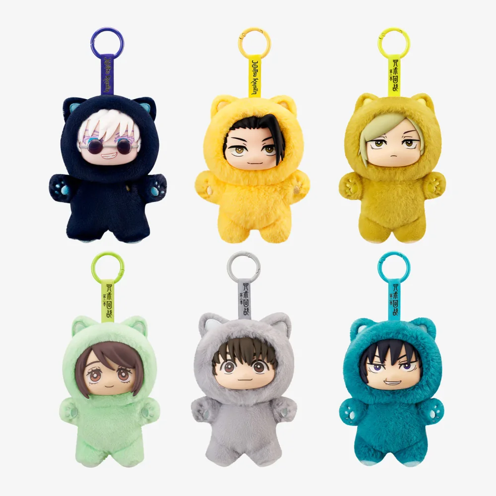 Jujutsu Kaisen Cat Ear Plush Blind Box - 1 Display (6 Unidades)